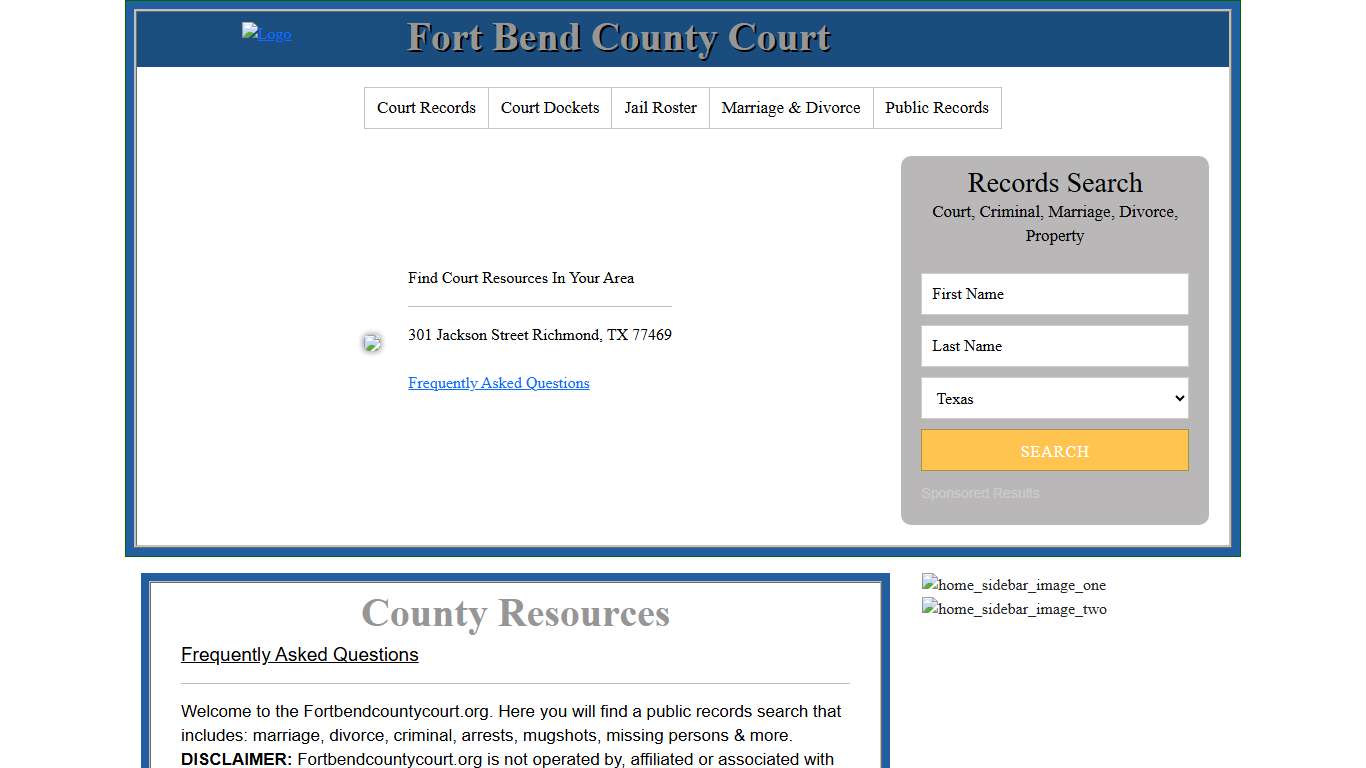 Fort Bend County Court | Records Search